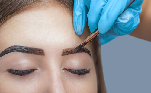 Henna Brows on Beautiful Woman